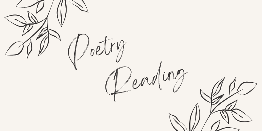 Poetry reading 16 Apr 2024