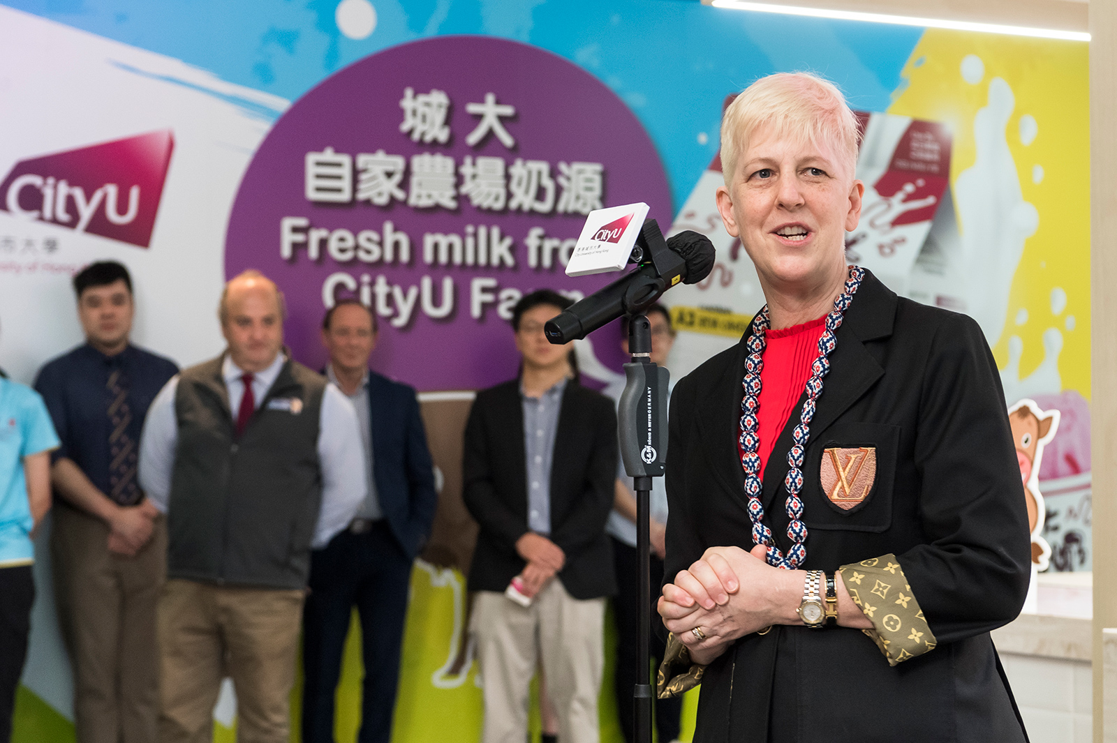 Sustainable milk production is a key focus of teaching at CityU Farm, Professor Barrs stresses.