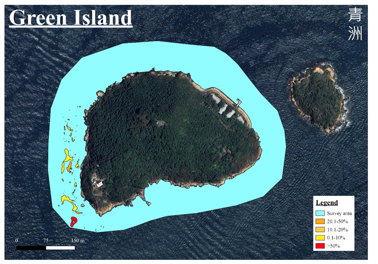 Figure 6: Mapping result of Green Island