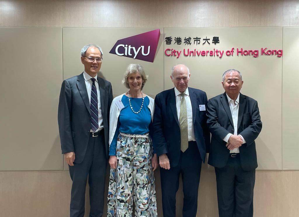 President Freddy BOEY and Dean of School of Law, Professor LIN Feng,  received the Lord NEUBERGER and his wife Ms. Angela HOLDSWORTH
